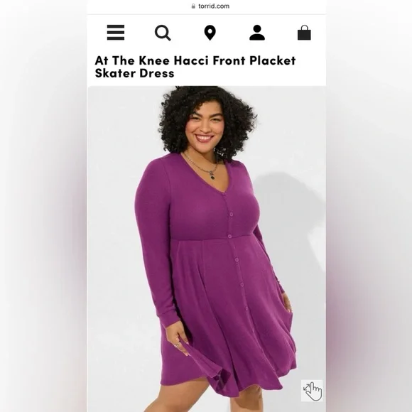 Torrid 1x Dress 💜 - Picture 2 of 10